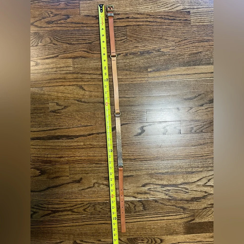 FOSSIL Leather Belt with Multiple Colors and Patterns Brown